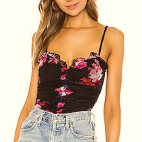 NBD Tops - Floral bodysuit